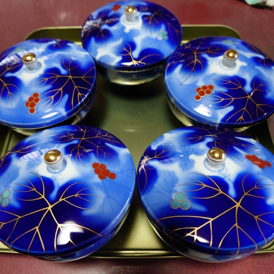 深川製磁 器揃え 宮内庁御用達 有田焼 瑠璃葡萄柄 宮内庁御用達 深川製磁